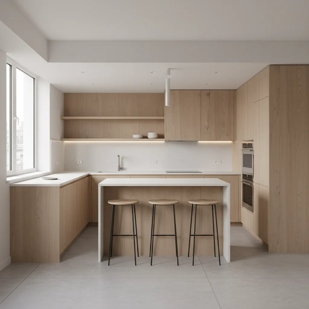 Small L Shaped Kitchen Ideas with Island