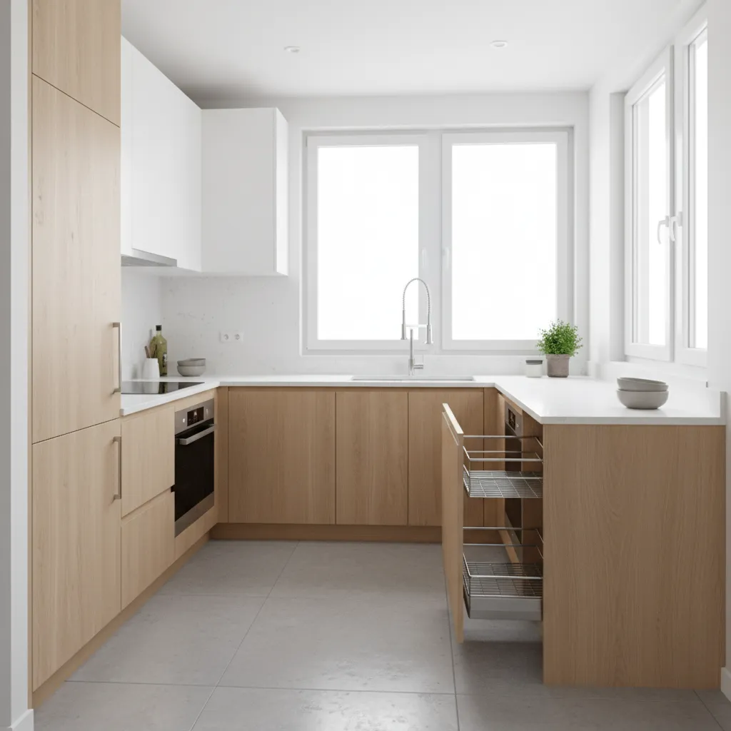 Modular Kitchen for Small L Shaped Kitchen: Smart Layout Ideas That Actually Work: Design strategies from real projects to maximize storage, workflow, and visual space in compact L‑shaped kitchens