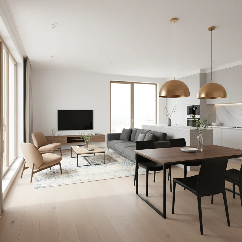 How Should You Layout a Small Living and Dining Room Combo?