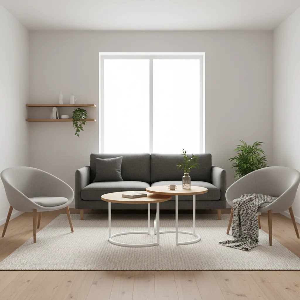 Coffee Table Size for Small Living Rooms: How to Choose the Right Dimensions: A practical designer’s guide to choosing proportional coffee tables in compact living rooms without overcrowding the space.