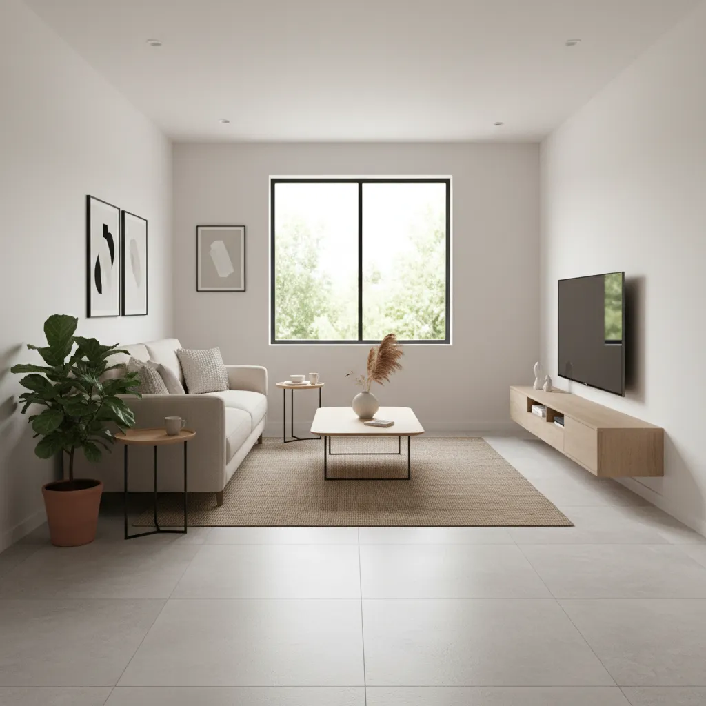 5 Small Living Room Floor Tiles Design Ideas That Make Spaces Look Bigger