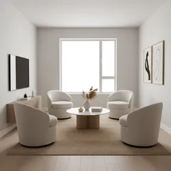 How to Optimize Small Living Rooms with Four Swivel Chairs