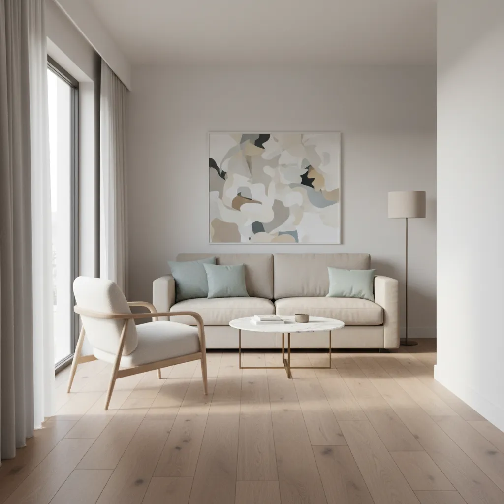 small living room furniture layout improvement with angled accent chair