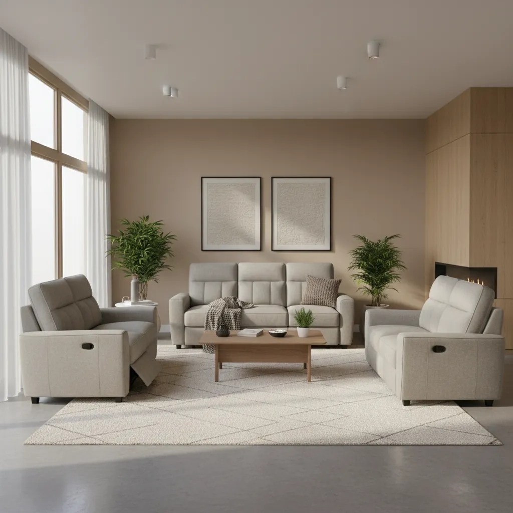 How to Arrange a 3-Piece Power Reclining Living Room Set in Small Spaces