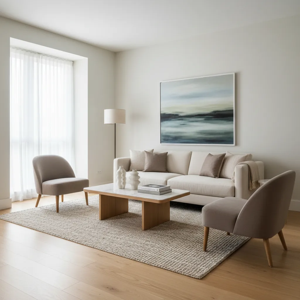 How to Optimize Space in a Small Living Room With a Sofa and Two Chairs