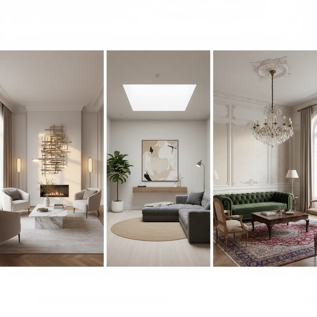 Small Luxury Living Room vs Modern Minimalist vs Classic Luxury