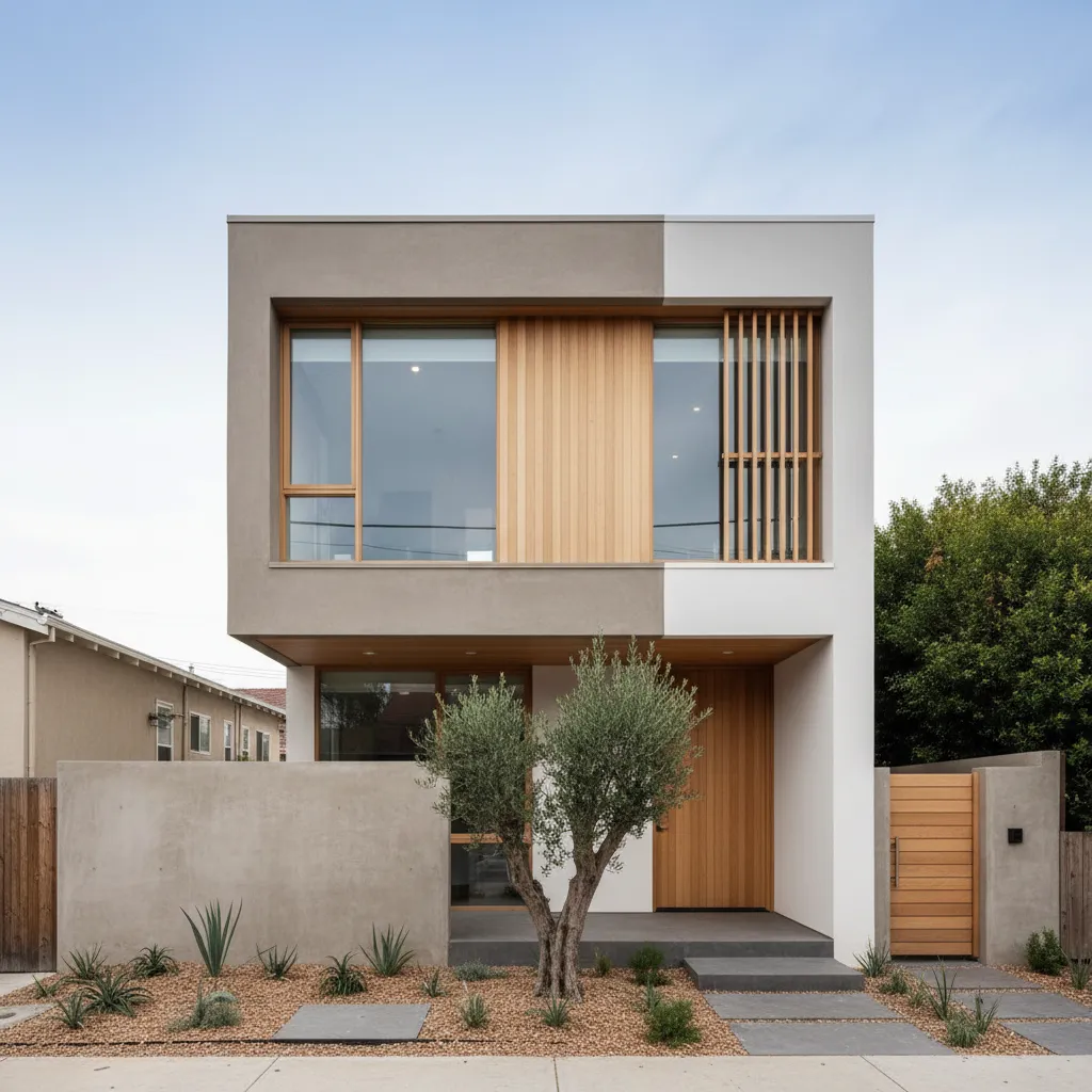 Pequeña casa moderna de diseño eficiente