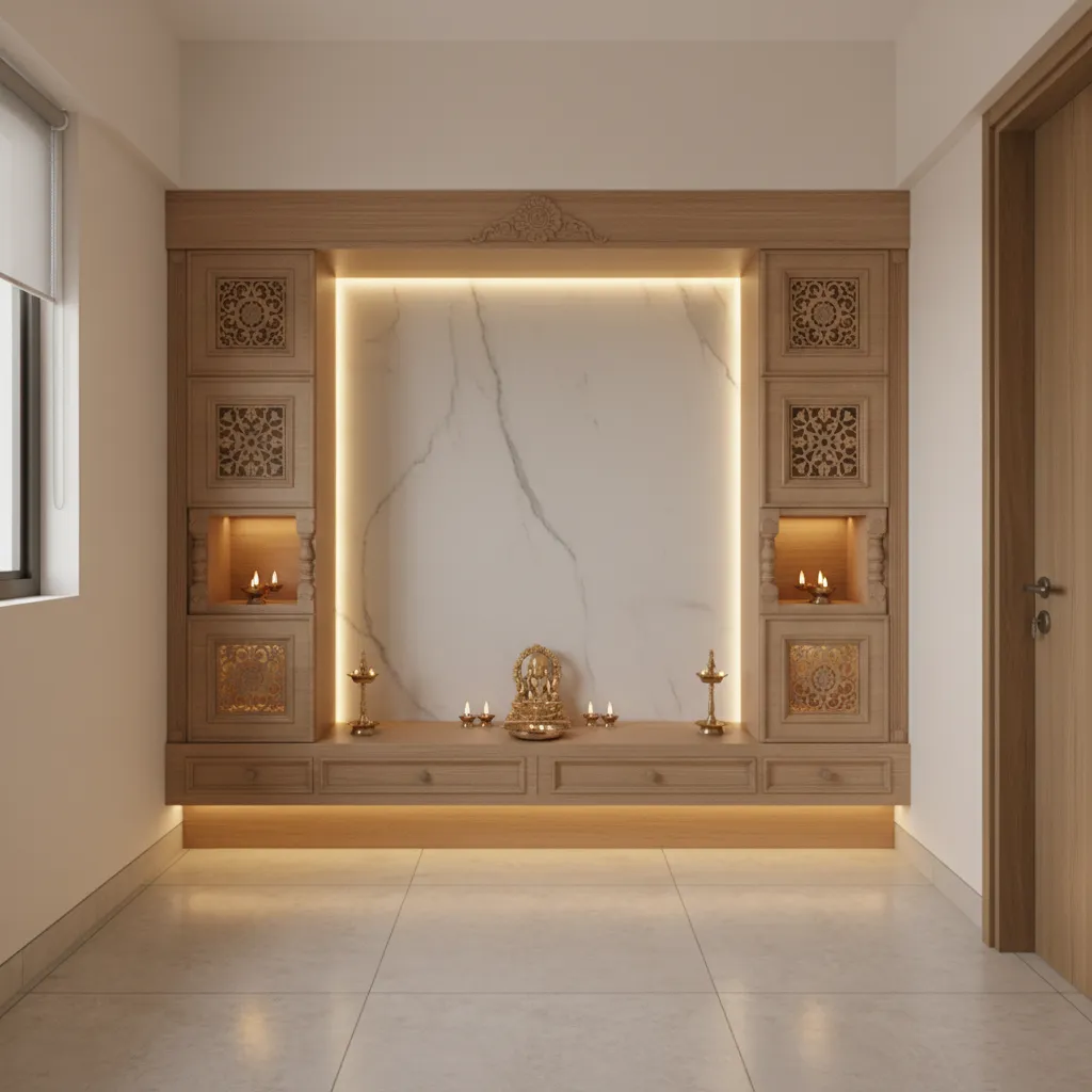 5 Small Modern Pooja Room Designs That Feel Sacred
