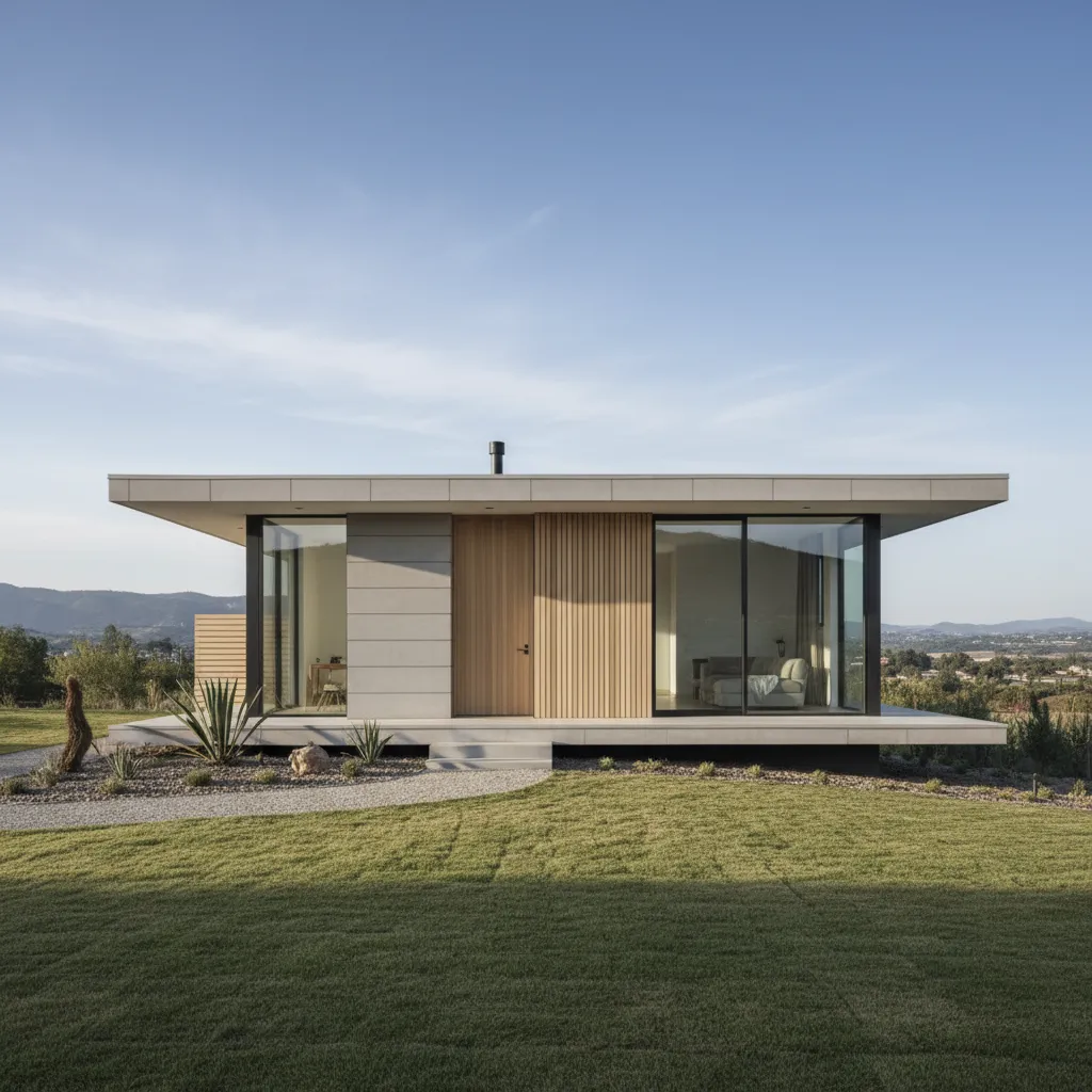 Diseño de casa moderna pequeña de una planta
