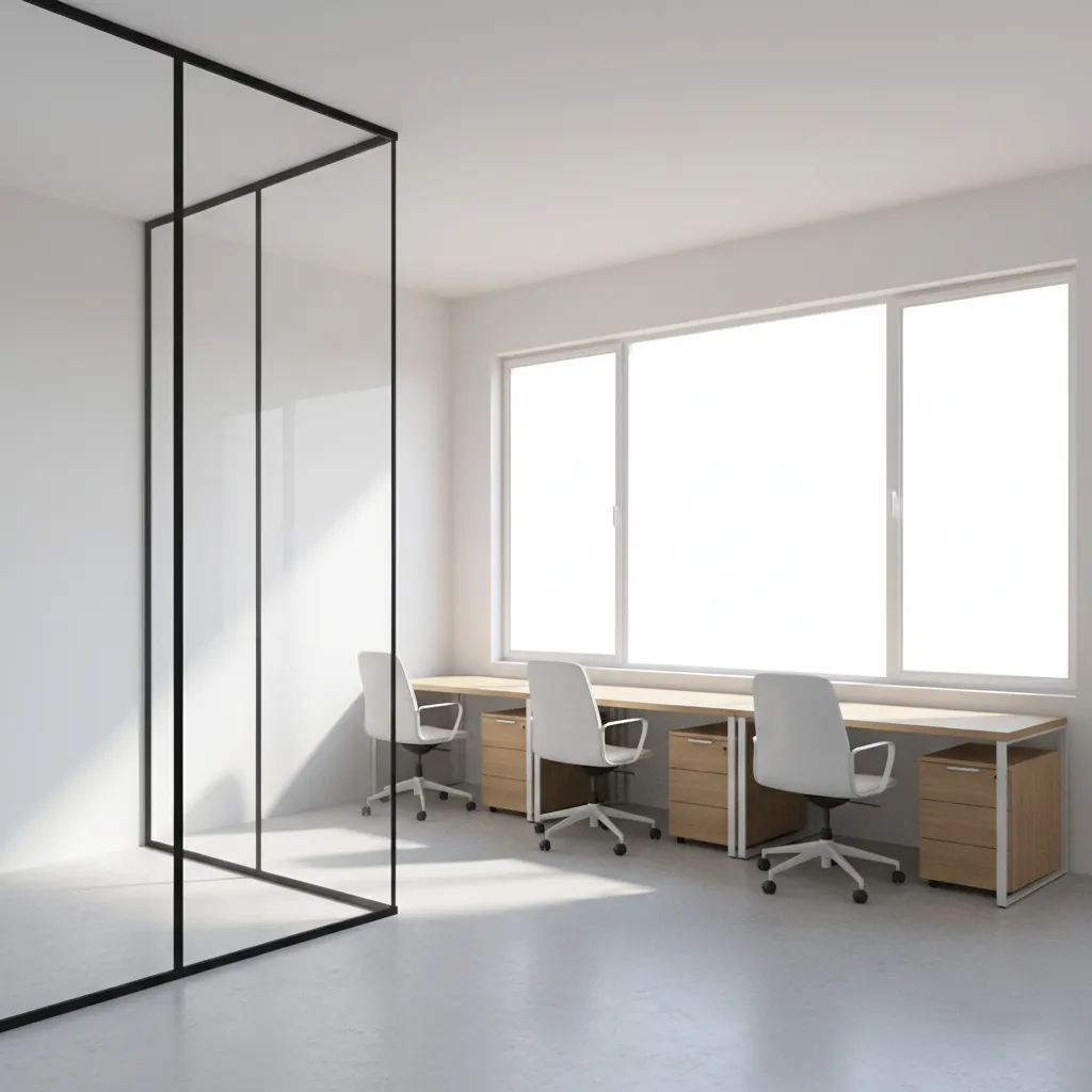 Compact office layout optimized using 3D design software