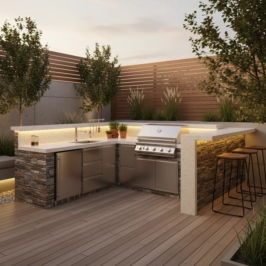 How to Maximize Space in a Small Outdoor Kitchen