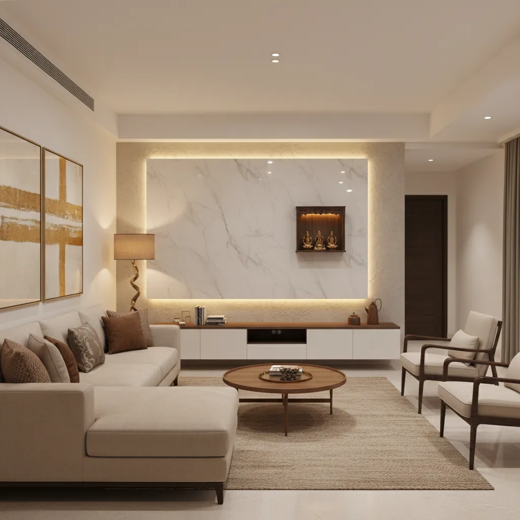 5 Small Pooja Room Designs in Hall That Actually Work