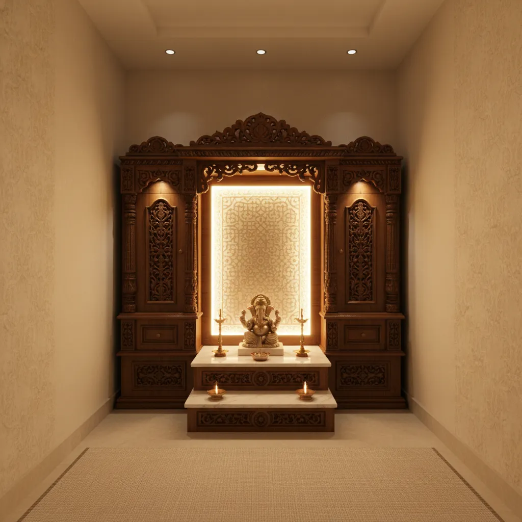 Best Lighting Ideas for Small Pooja Rooms at Home