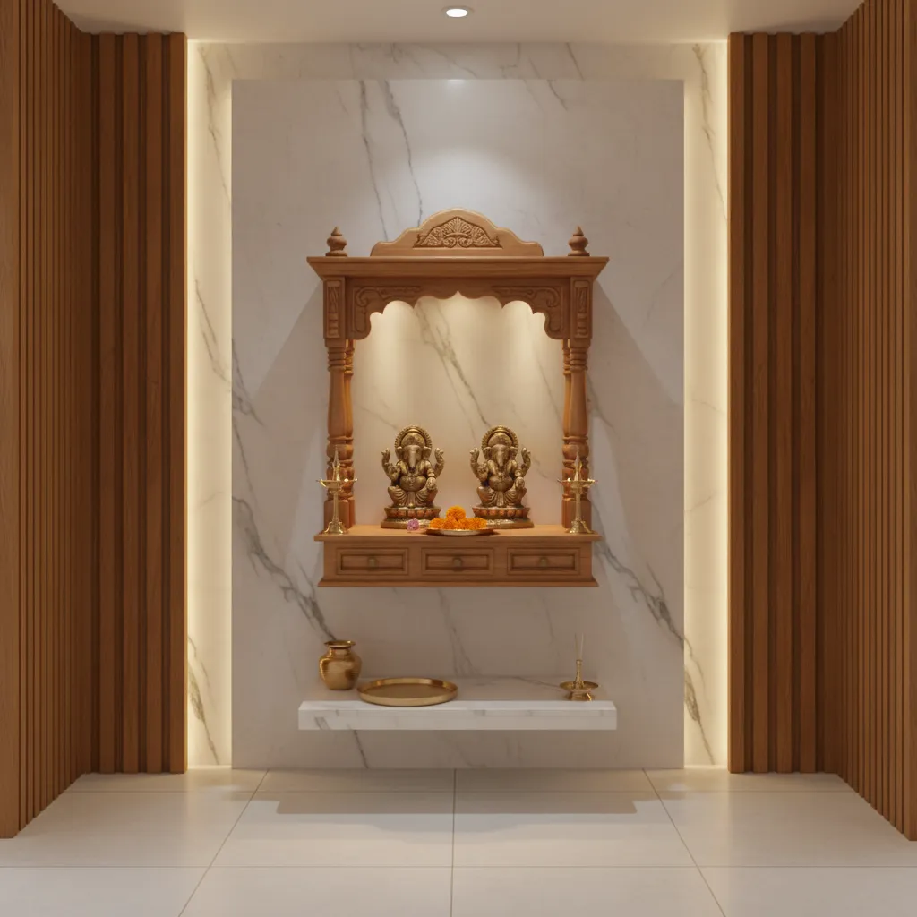 5 Small Pooja Room Ideas That Feel Serene