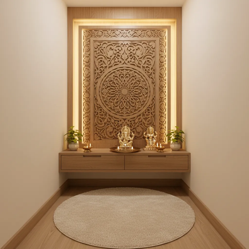 Smart Space Optimisation Tips for Very Small Pooja Rooms