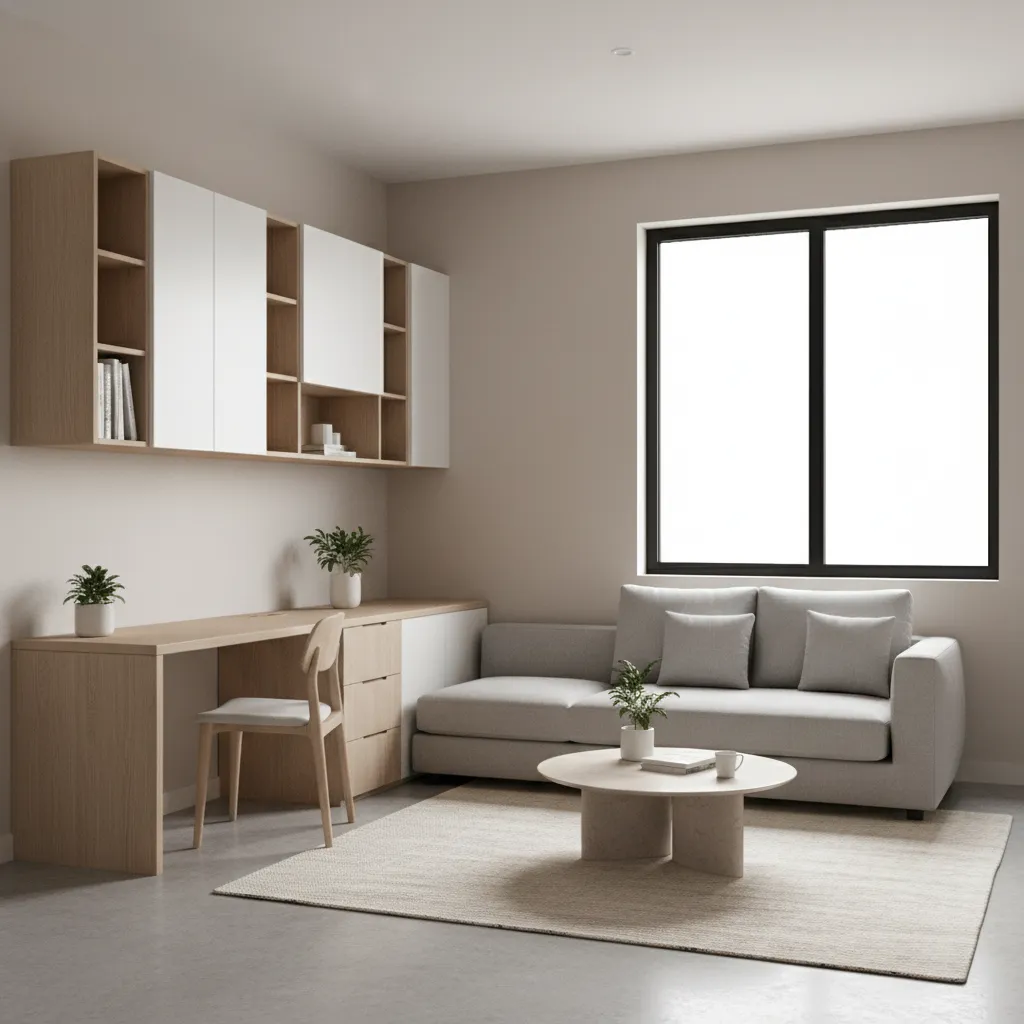 Small living room optimized using a 3D floor planning tool