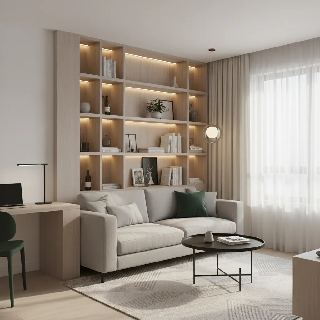 small apartment room layout tested inside interior design planning software
