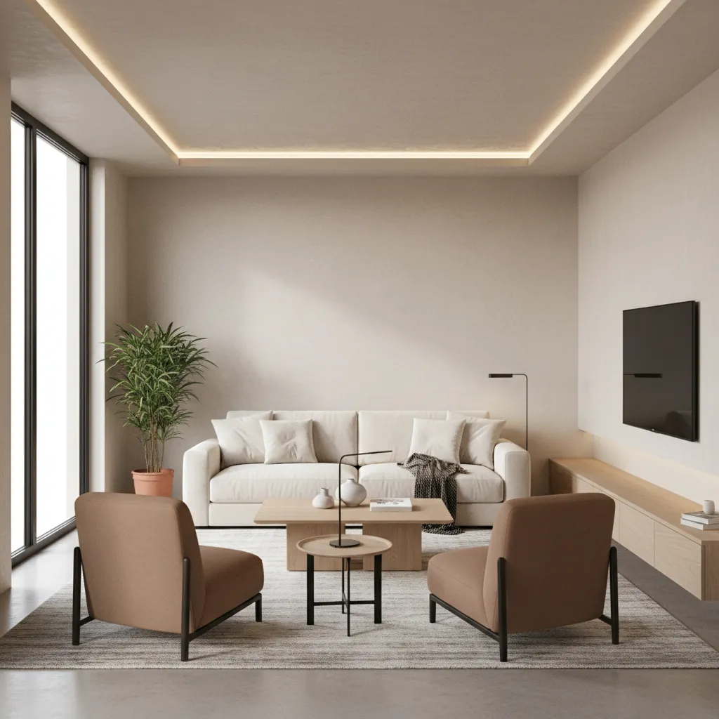example layout of a compact 13x6 by 13x6 living room with sofa and chairs