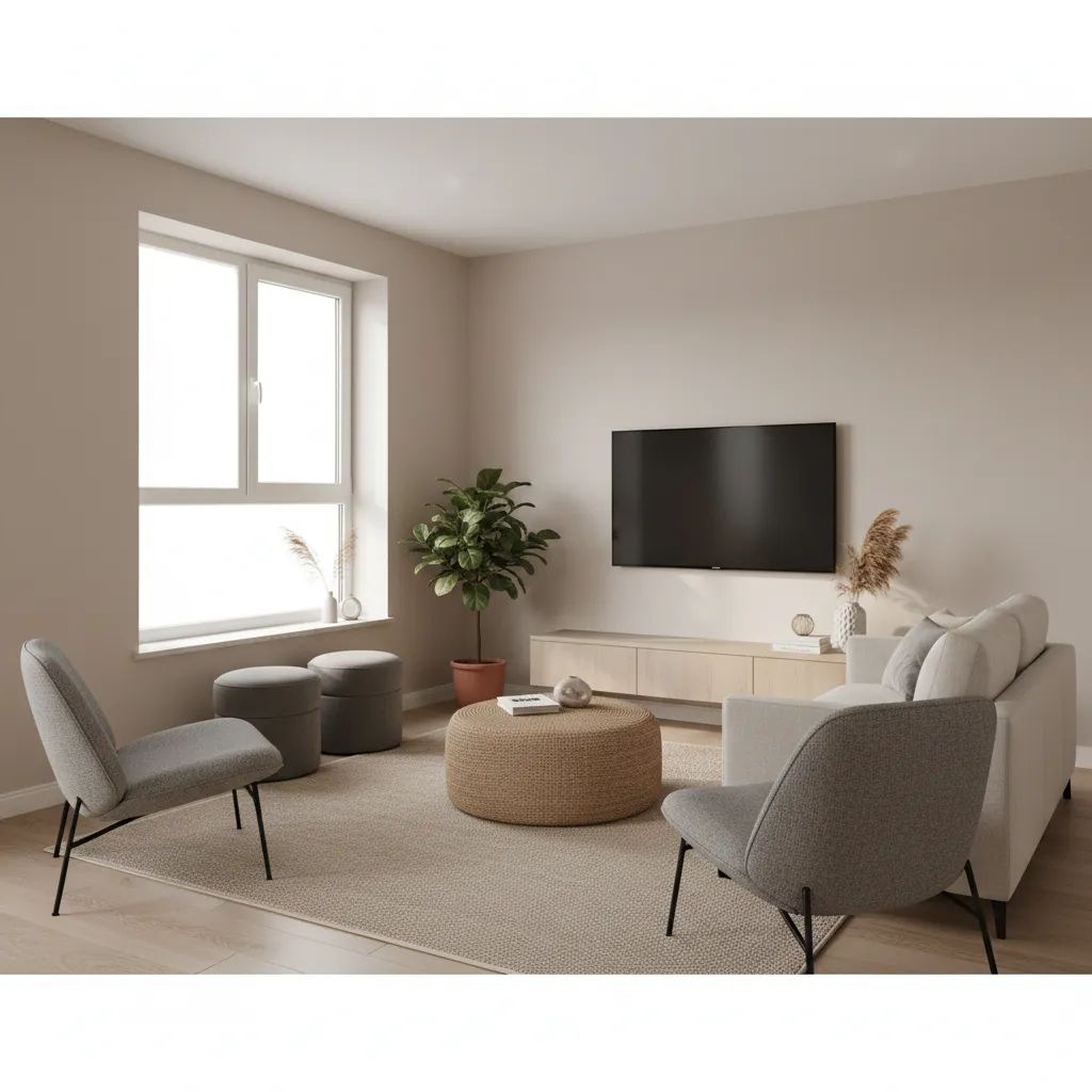 How to Optimize Seating Capacity in a Small Square Living Room