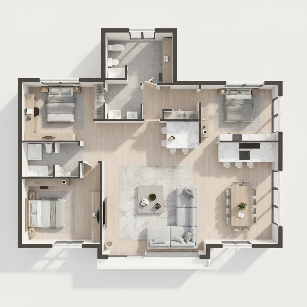 Common Design Mistakes in Small T Shaped House Floor Plans