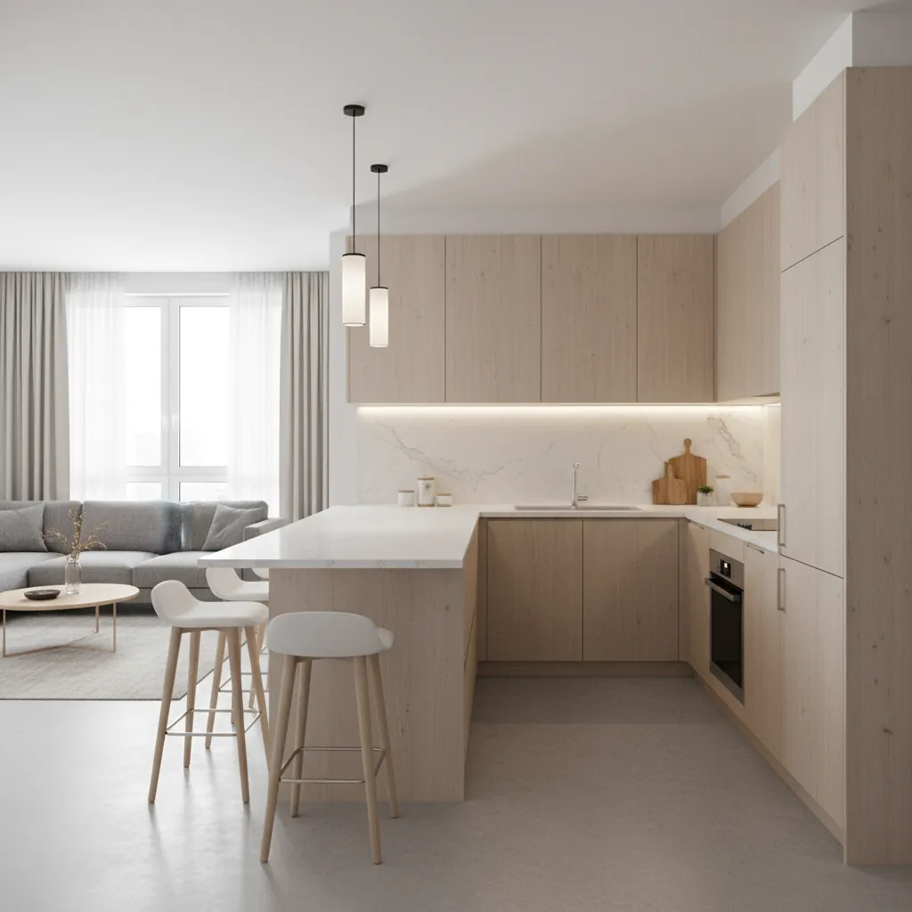 Small U Shaped Kitchen With Breakfast Bar: Smart Layout Ideas: How to design a compact U-shaped kitchen with a breakfast bar that improves workflow, seating, and storage