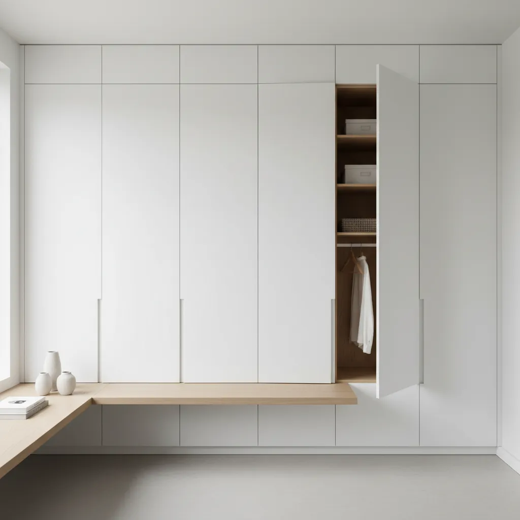 Soluciones de almacenamiento integradas en una casa pequeña