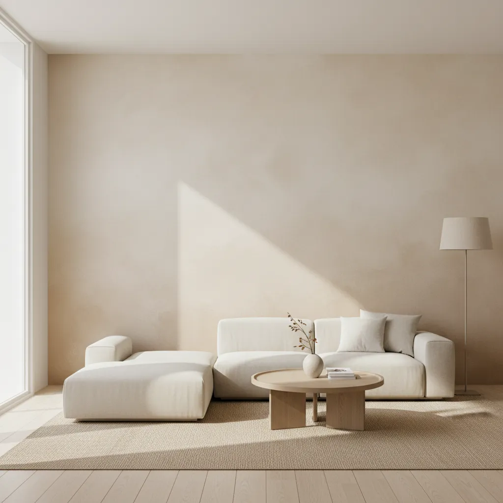 Smooth blended limewash wall finish after proper application