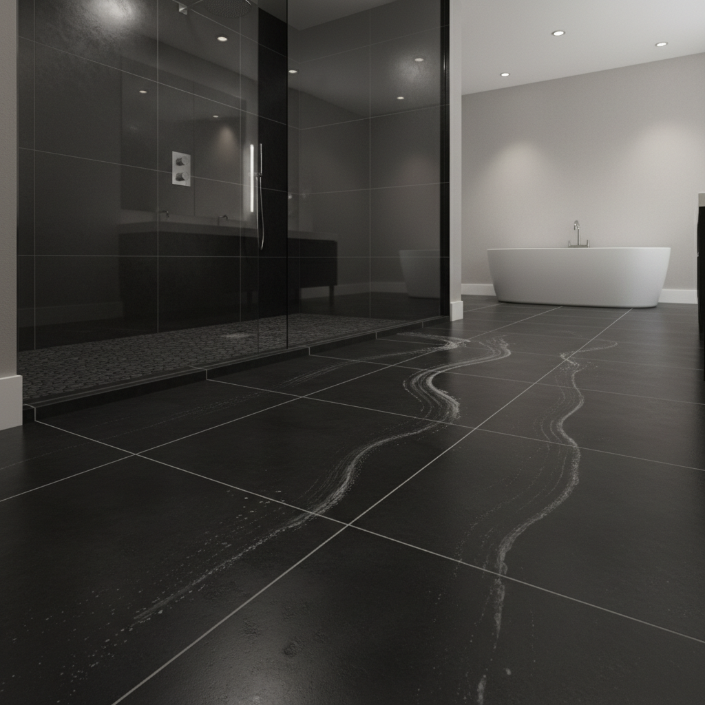 Common Problems With Black Bathroom Floors (Fix Guide)
