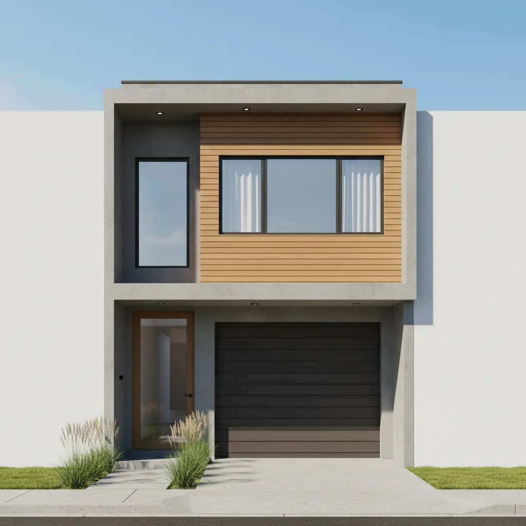 sobrado moderno projetado para terreno estreito 7x20