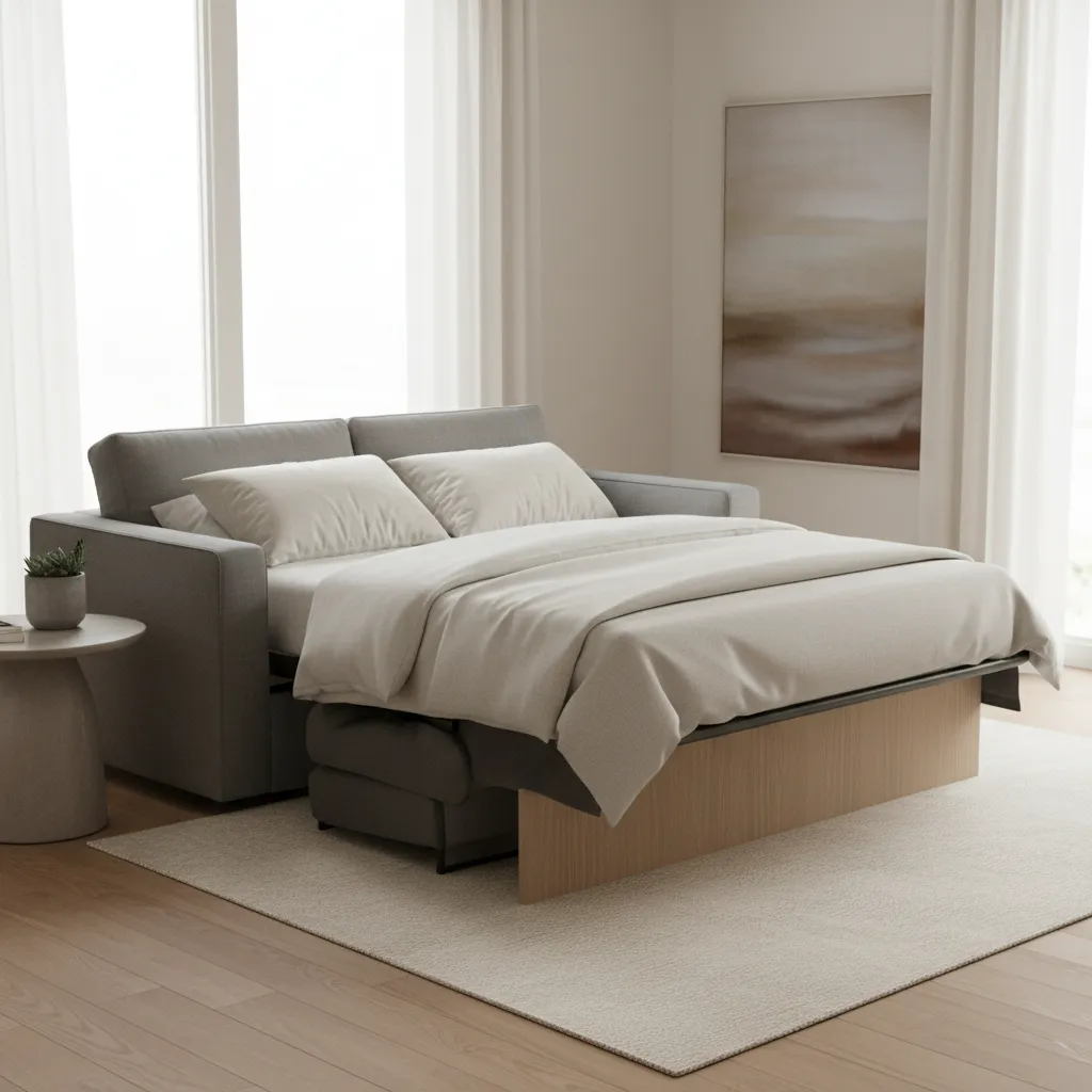 Support board placed under sleeper sofa mattress to improve stability