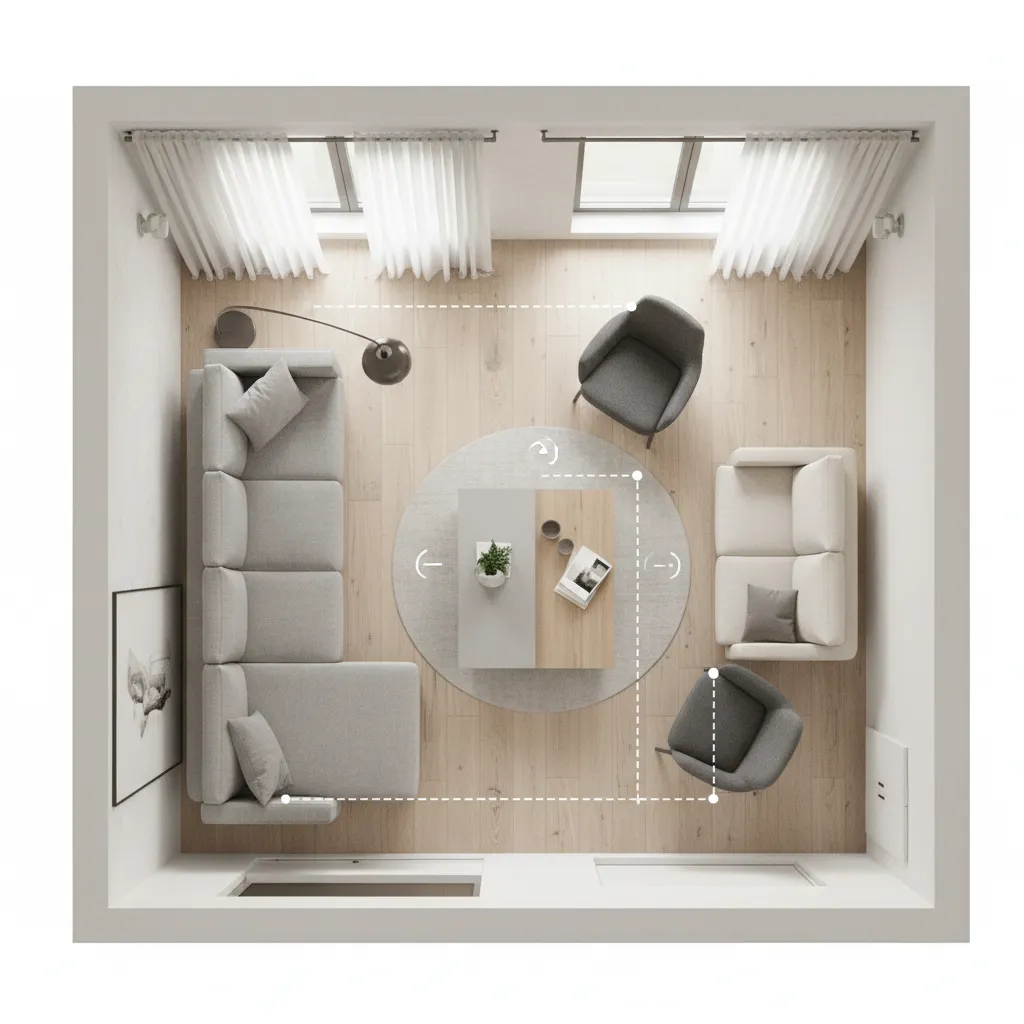 Minimum Spacing Guidelines Between Sofas and Tables
