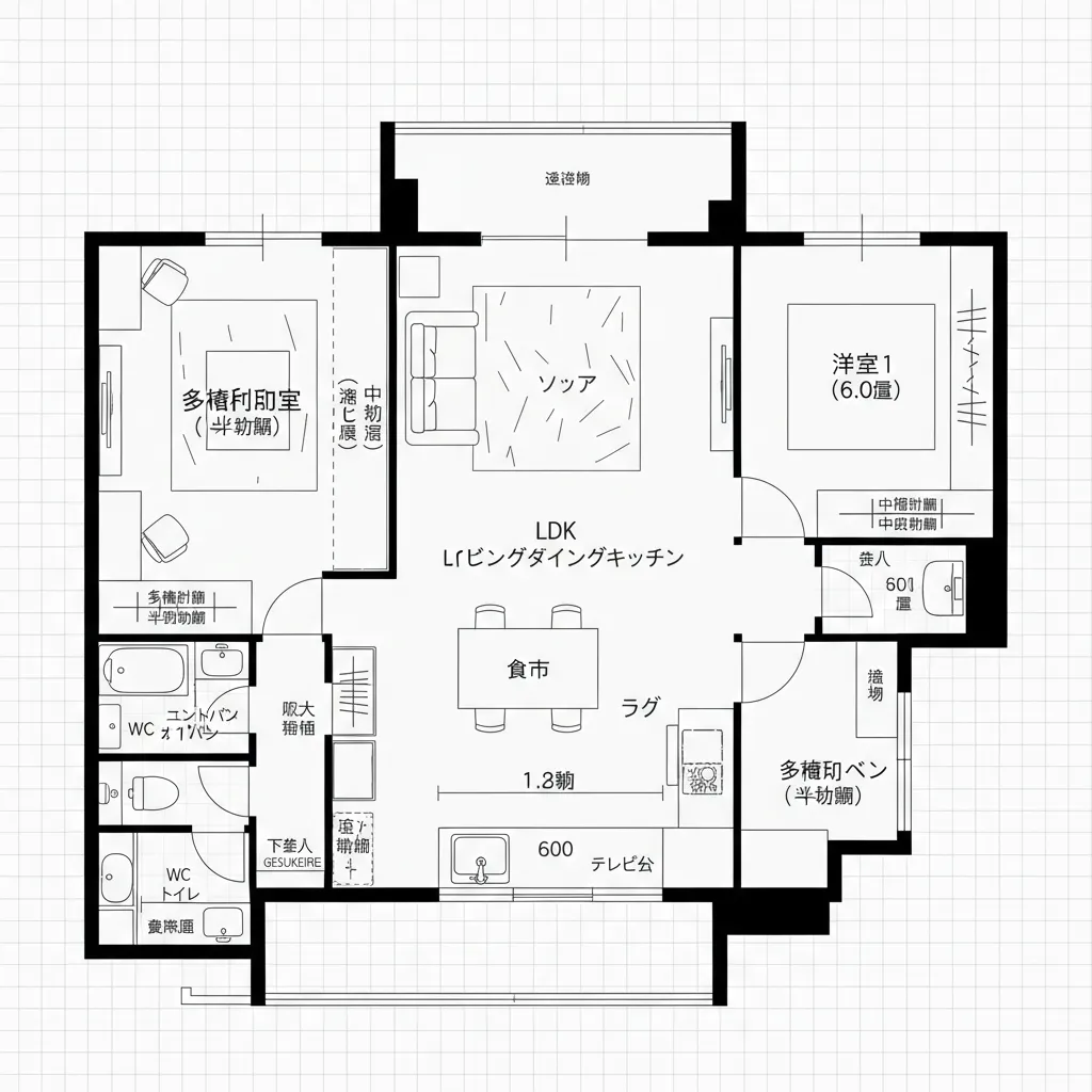 個室一つを“柔らかい共有室”へ