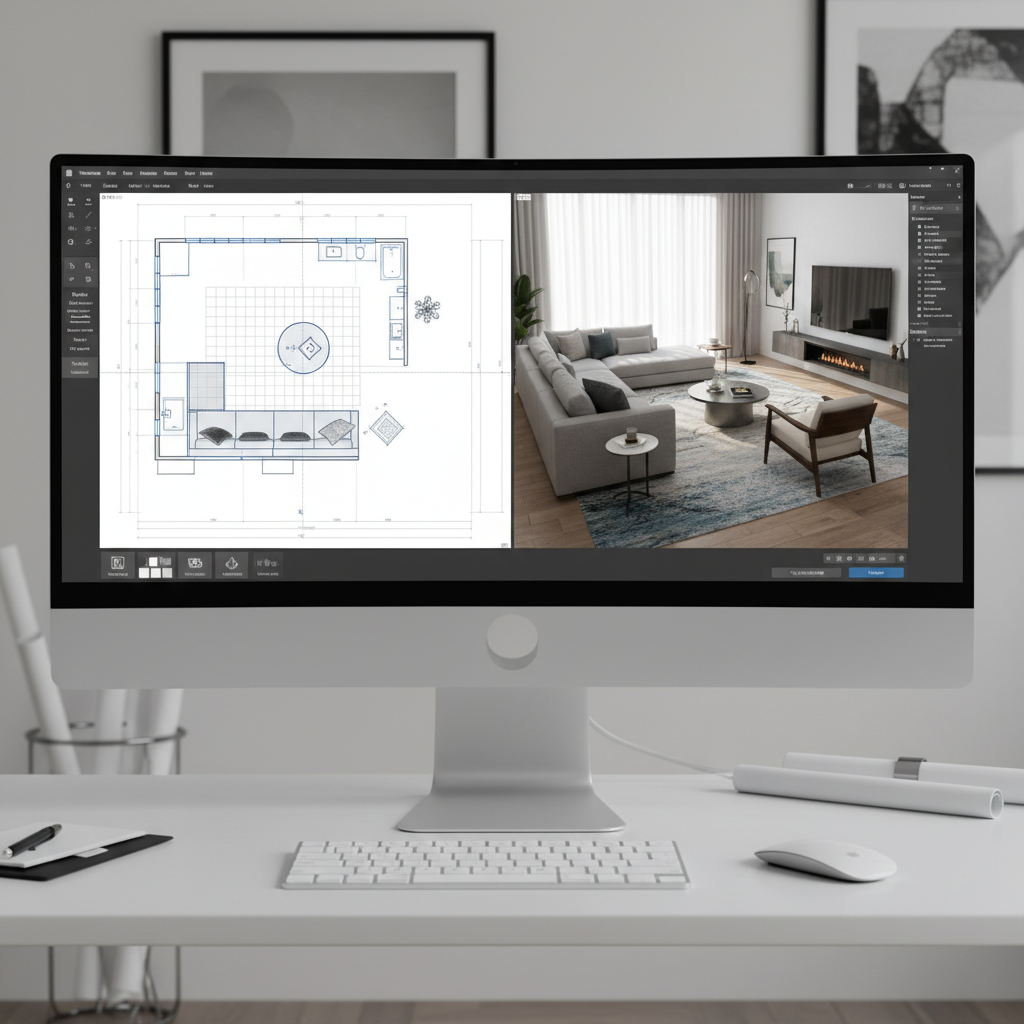 Programa en 3D para diseño de interiores gratis online