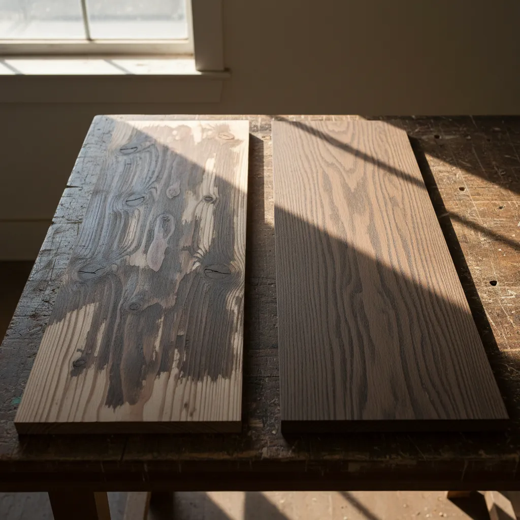 Softwoods vs Hardwoods in Staining Results