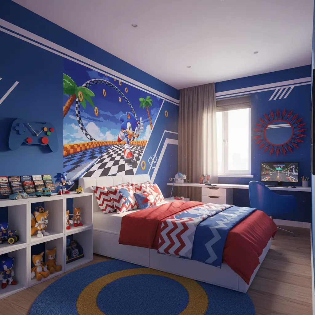 How to Design a Sonic Themed Bedroom Step by Step