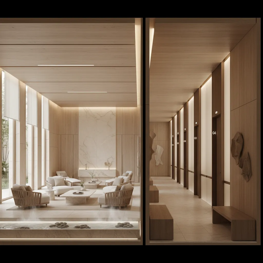 Spa Floor Plan Layout Types Compared: Open Concept vs Zoned Spa Designs