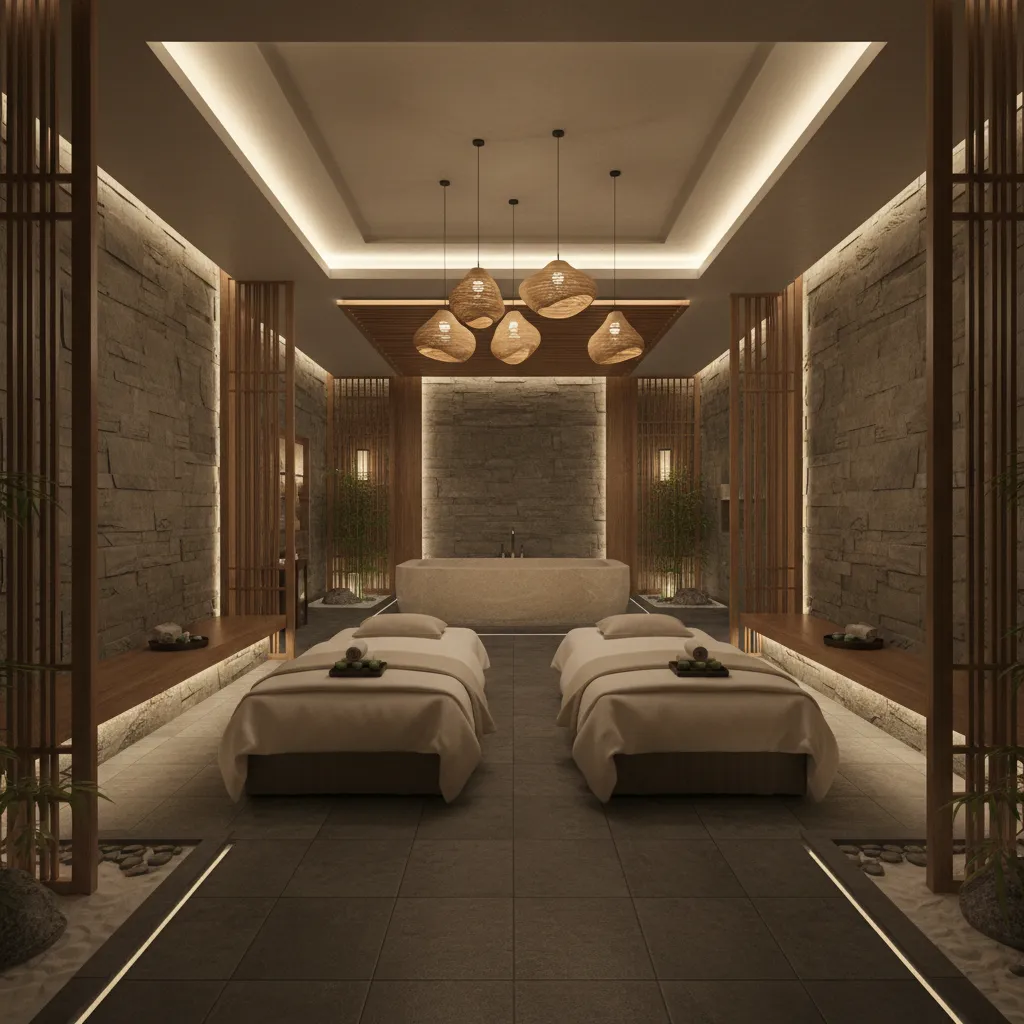 Đèn trang trí phòng spa tạo cảm giác thư giãn chuẩn spa cao cấp