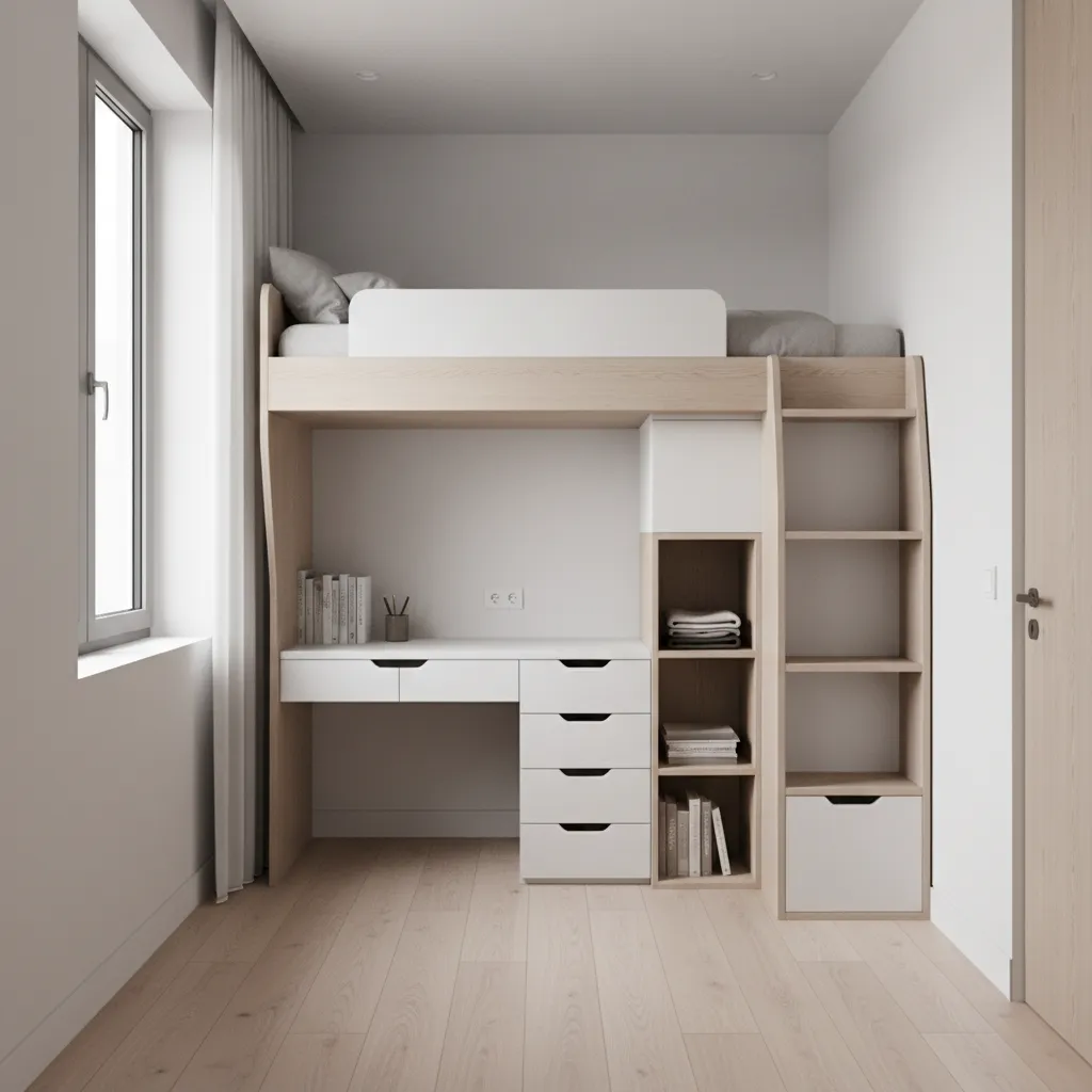 Furniture That Saves the Most Space in a 126 Sq Ft Room