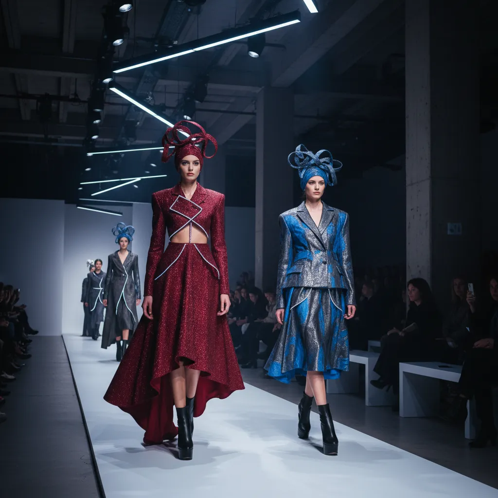 Pasarela mostrando colección de diseñador emergente español