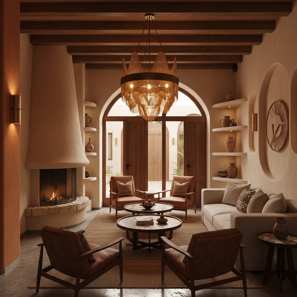 Interior de hotel boutique diseñado con estilo español contemporáneo