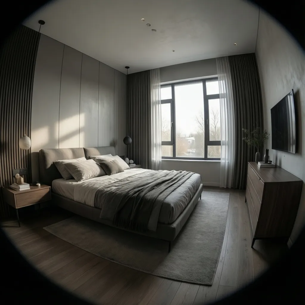 spare room layout planning with bed and furniture placement