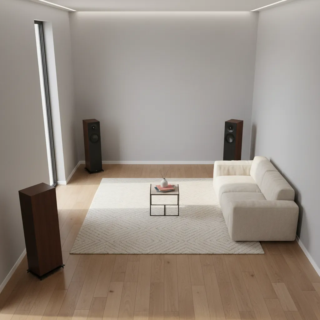 proper speaker placement layout for small listening rooms