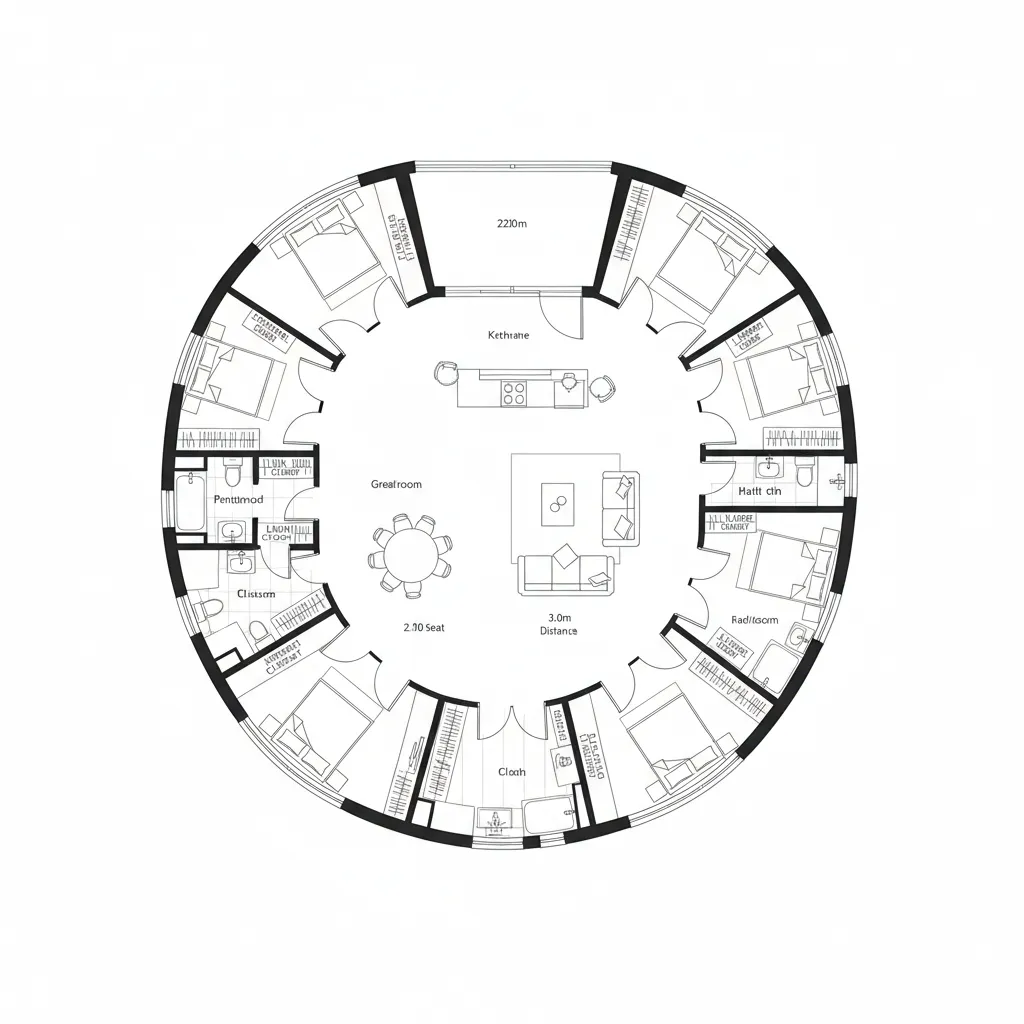 Split-Core Courtyard Ring