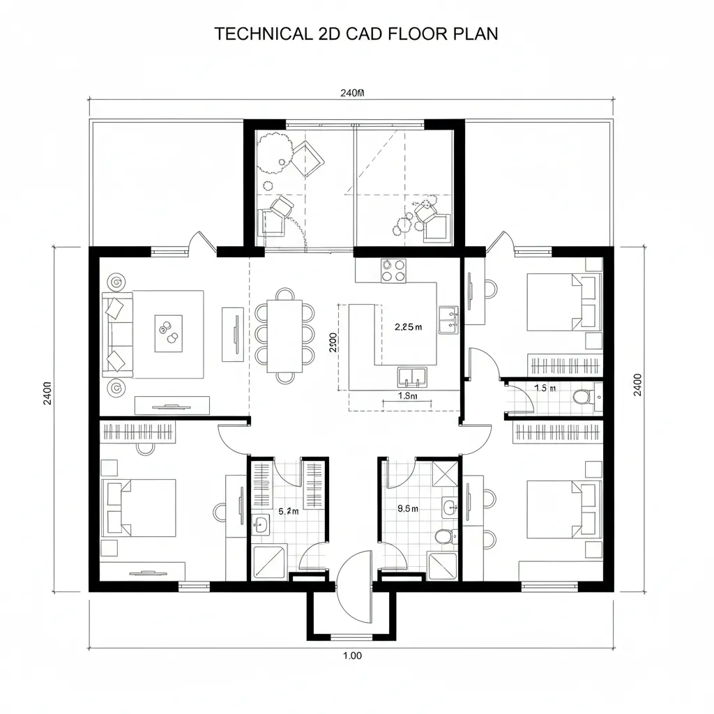 Threshold Spine Foyer + Split Social Core