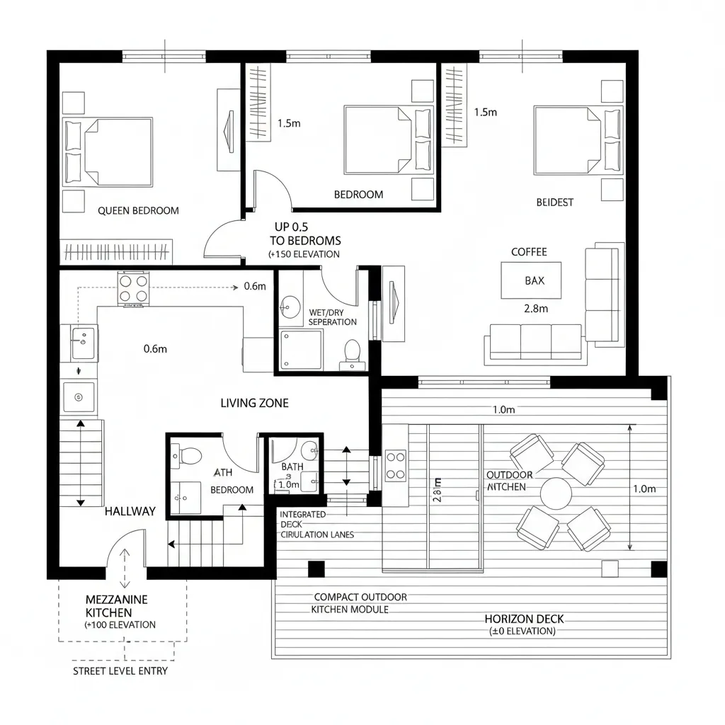 Split-Level Horizon Deck