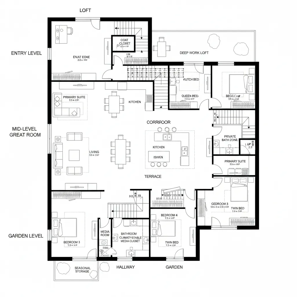 Split-Level Matrix + Loft