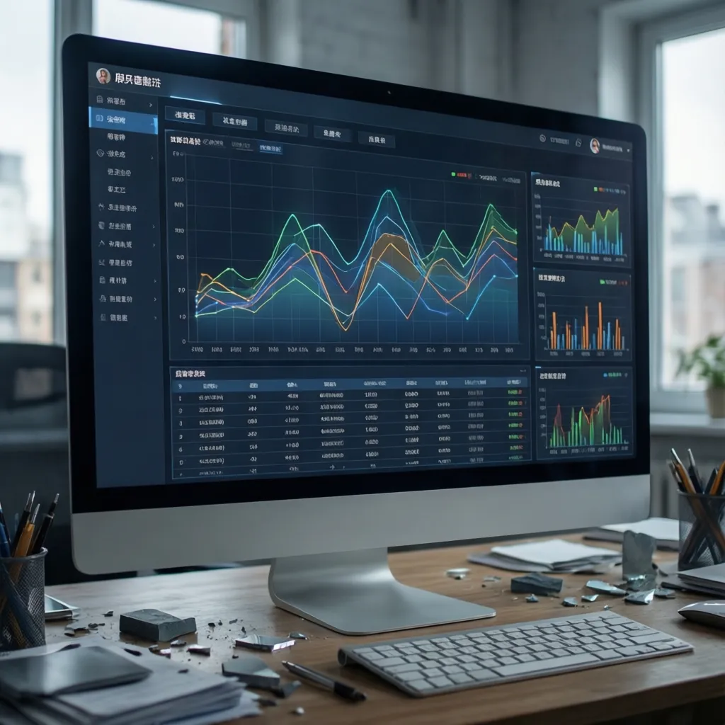 Gráfico de línea en software estadístico representando datos por sesiones