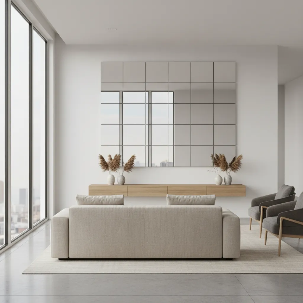 How Interior Designers Use Square Mirror Wall Arrangements in Modern Spaces