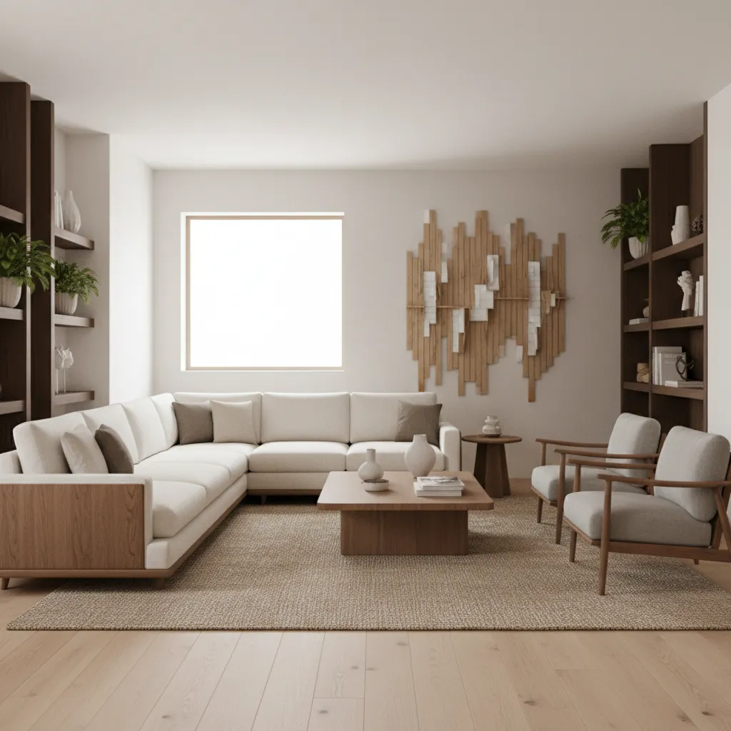 bố trí nội thất phòng vuông hợp lý