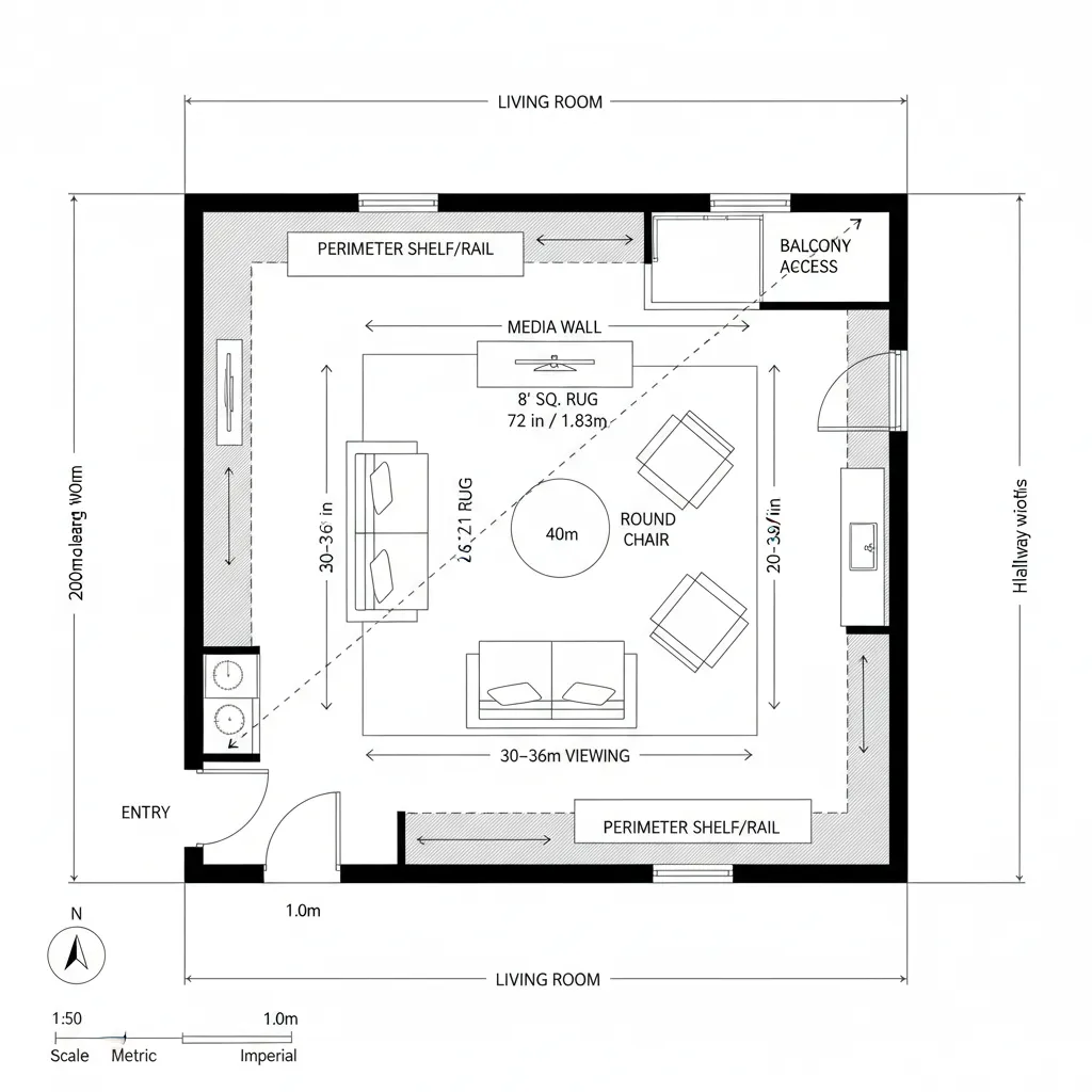 13' x 13' Square Social Core